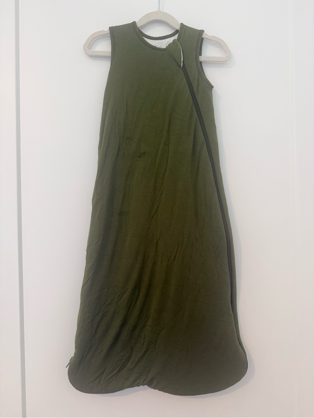 Olive Green Sleeveless Sleep Sack - Kids